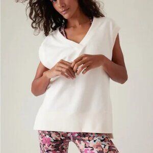 Athleta Retroterry T-Shirt Tee - XS TP - Beige